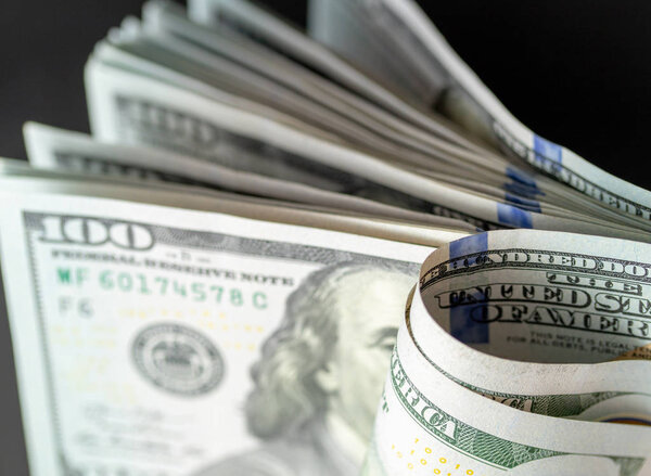 деньги 100 долларов купюры в качестве фона, бизнес
