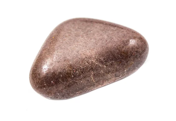 Різнокольоровий Гладкий Камінь Білому Фоні Ізольований — стокове фото