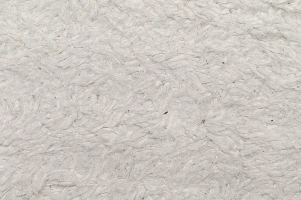 Fur Rug White Natural Wool Twists Texture Background Cotton Wool — Stock Photo, Image