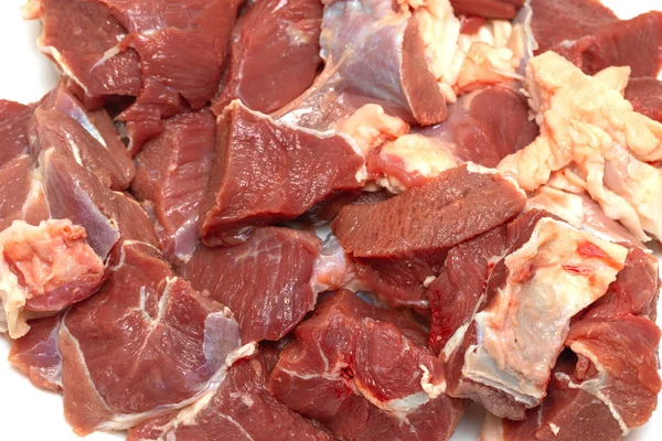 Fleischstücke Roh Fleisch — Stockfoto