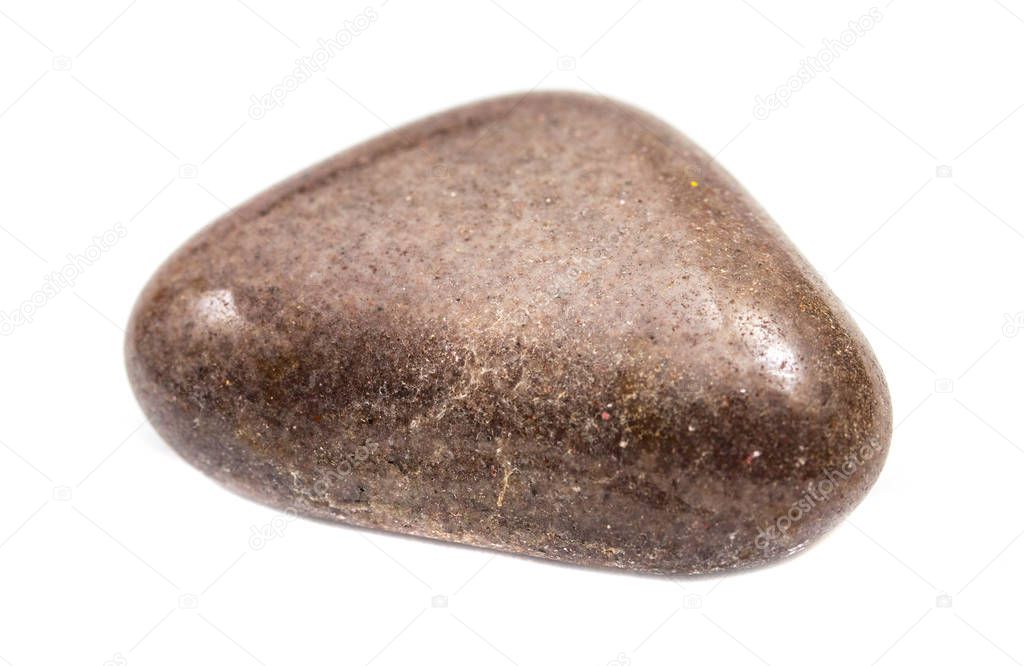 multicolored smooth stone on a white background isolated