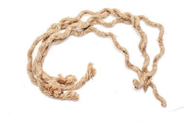 beyaz arkaplanda izole edilmiş ip