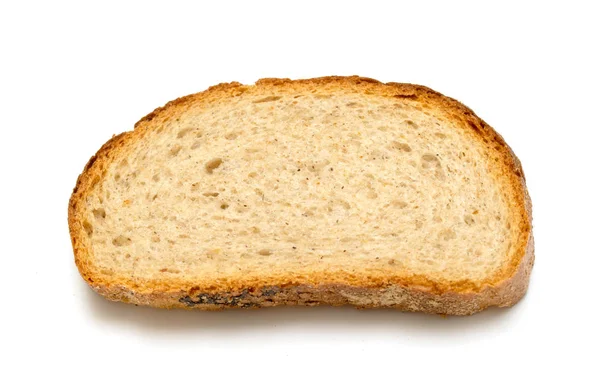 Ekmek Izole Üzerinde Beyaz Zemin Üzerine Dilimlenmiş Fotoğraf Stüdyosu — Stok fotoğraf