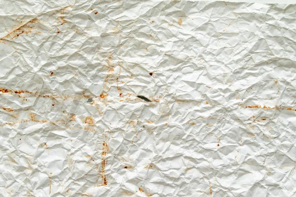 Texture Old Crumpled White Paper Photo Background — Stock Photo, Image