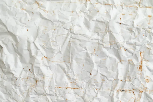 Texture Old Crumpled White Paper Photo Background — Stock Photo, Image