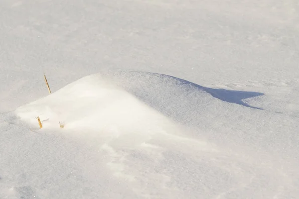 Schneelandschaft Winter Schnee Als Hintergrund — Stockfoto