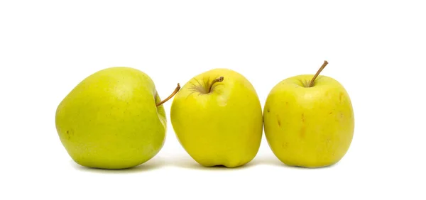 Reifer Apfel Isoliert Auf Weißem Hintergrund Foto Studio — Stockfoto