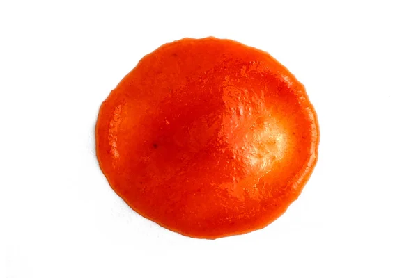 Macchie Ketchup Rosso Sfondo Bianco — Foto Stock