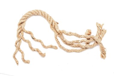 beyaz arkaplanda izole edilmiş ip