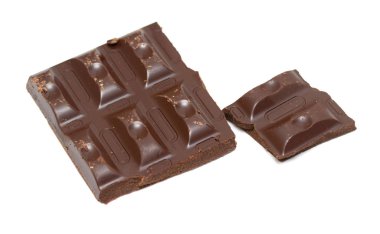 sütlü çikolata şeker beyaz bir arka planda stüdyoda fotoğraf