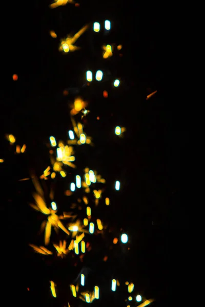 失物即用 黑色背景上的火光 明亮的波克 模糊的火背景 — 图库照片