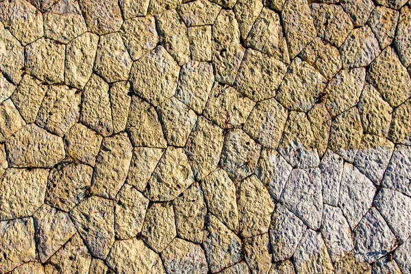 Padrão Cobblestones Visto Cima Como Uma Textura Quadro Completo Fundo — Fotografia de Stock