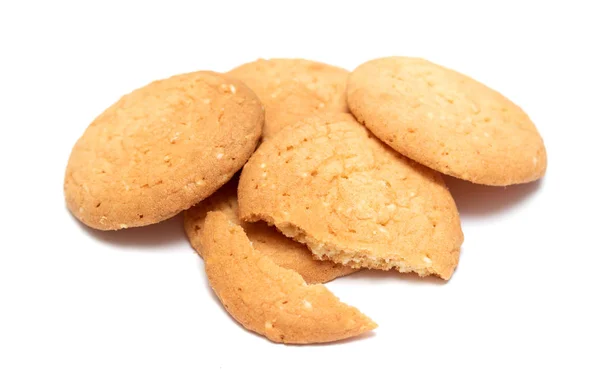 Oatmeal Cookies White Background Photo Studio — Stock Photo, Image