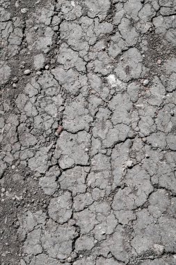 Arka plan kırık toprak, siyah toprak doku.