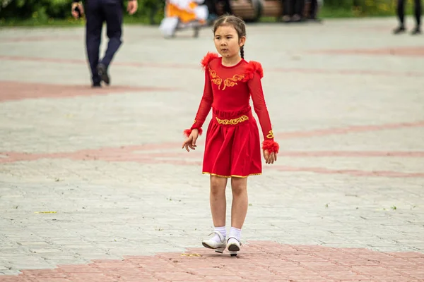 Petropavlovsk Kazakhstan Juni 2019 Hari Anak Internasional Parade Siswa Sekolah — Stok Foto