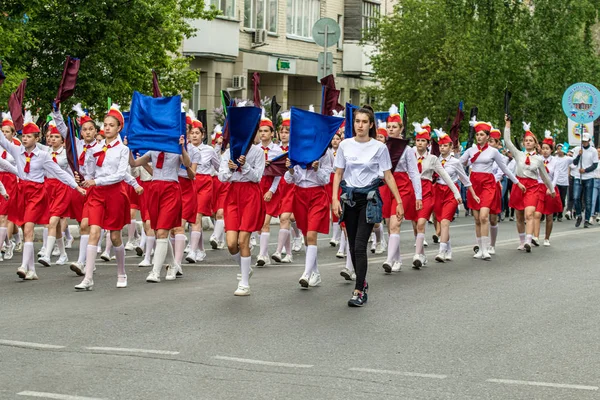 Petropavlovsk Kazakhstan 1Er Juin 2019 Journée Internationale Enfance Défilé Des — Photo