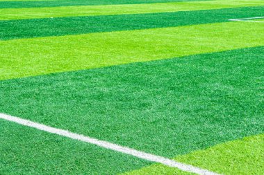 Yeşil futbol sahası arka planı, stadyum.