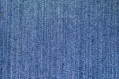 Jeans doku mavi kumaş, pamuk malzeme arka plan.