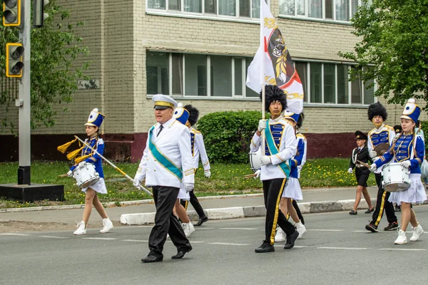 Petropavlovsk Kazajstán Junio 2019 Día Internacional Del Niño Desfile Estudiantes — Foto de Stock