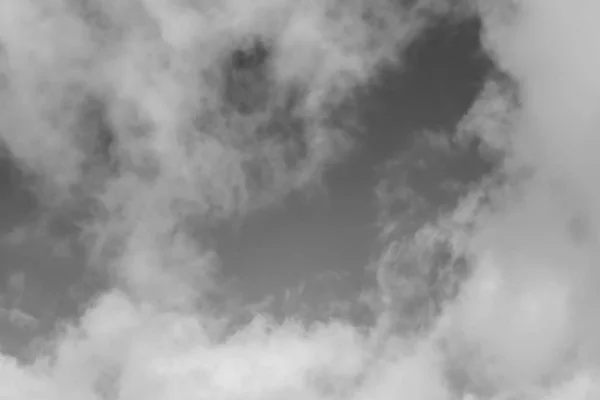 Céu Com Nuvens Foto Preto Branco — Fotografia de Stock