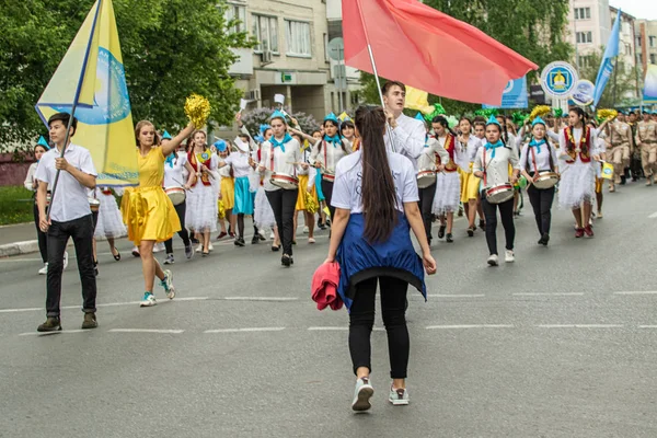 Petropawlowsk Kasachstan Juni 2019 Internationaler Kindertag Die Parade Der Schüler — Stockfoto