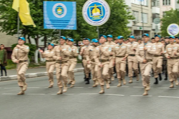 Петропавловськ Казахстан Червня 2019 Міжнародний День Дітей Парад Школярів Вулицях — стокове фото