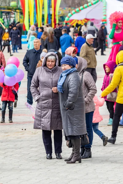 Pietropawłowsk Kazachstan Maja 2019 Pieśni Tańce Narodowych Strojach Ludów Kazachstanu — Zdjęcie stockowe