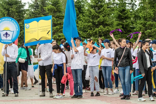 Petropavlovsk Kazakhstan 1Er Juin 2019 Journée Internationale Enfance Défilé Des — Photo