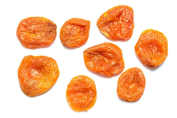 干杏子干杏子 特写在白色背景 — 图库照片