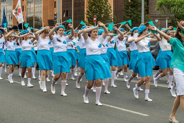 Petropavlovsk Kazakhstan 1Er Juin 2019 Journée Internationale Enfance Défilé Des — Photo