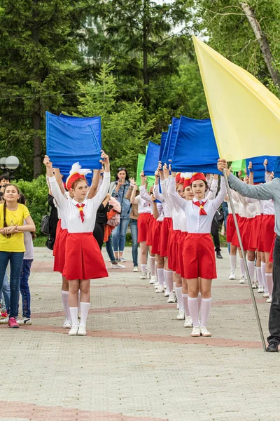 Петропавловск Казахстан Июня 2019 Года Международный День Защиты Детей Парад — стоковое фото