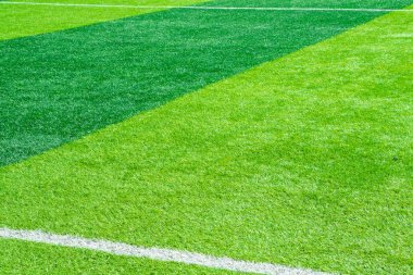 Yeşil futbol sahası arka planı, stadyum.
