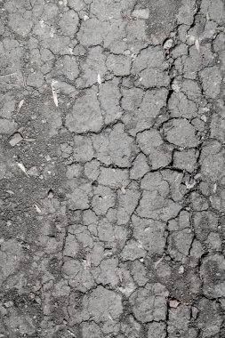 Arka plan kırık toprak, siyah toprak doku.