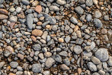 Yuvarlak deniz çakıl arka plan.