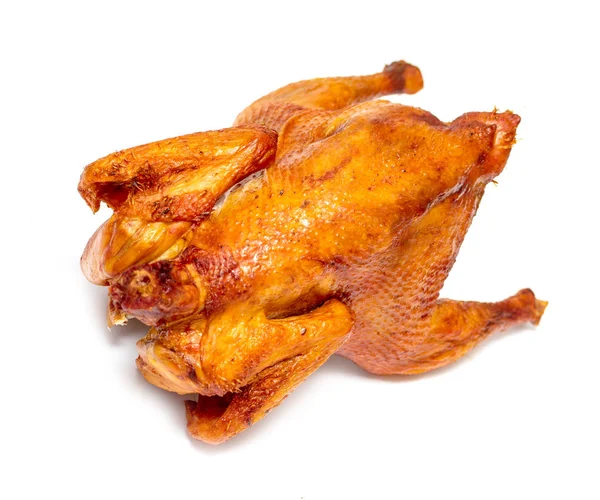 Griglia Pollo Affumicato Isolato Sfondo Bianco — Foto Stock