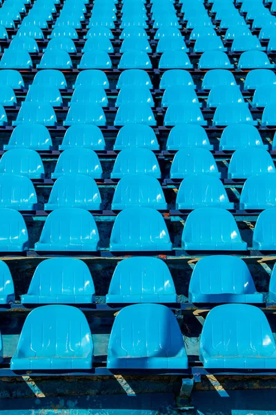 Stadion Plastiksitze Stadioninfrastruktur — Stockfoto