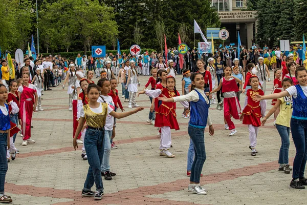 Petropavlovsk Kazakhstan 1Er Juin 2019 Journée Internationale Enfance Défilé Des — Photo