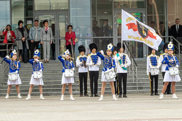 Петропавловськ Казахстан Червня 2019 Міжнародний День Дітей Парад Школярів Вулицях — стокове фото