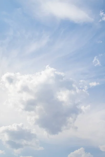 Blue Sky White Cumulus Clouds Background Sky Clouds — Stock Photo, Image