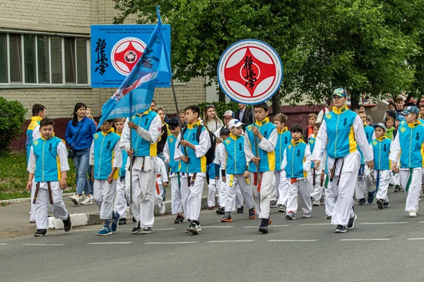 Petropawlowsk Kasachstan Juni 2019 Internationaler Kindertag Die Parade Der Schüler — Stockfoto