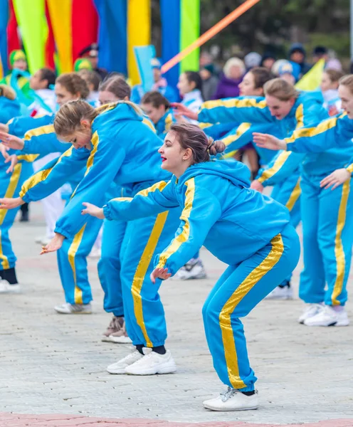 Petropavlovsk Kazakhstan May 2019 Songs Dances National Costumes Peoples Kazakhstan — Stock Photo, Image