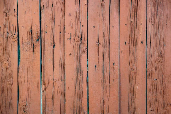 Płot Drewniany Stary Malowany Deska Drewniana — Zdjęcie stockowe
