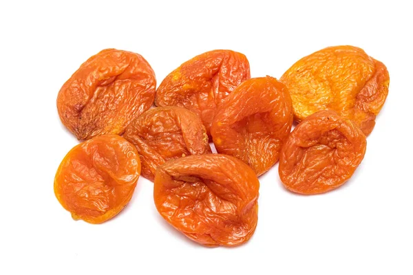 Dried Apricot Dried Apricots Close White Background — Stock Photo, Image