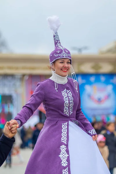 Petropavlovsk Kazakhstan May 2019 Songs Dances National Costumes Peoples Kazakhstan — Stock Photo, Image