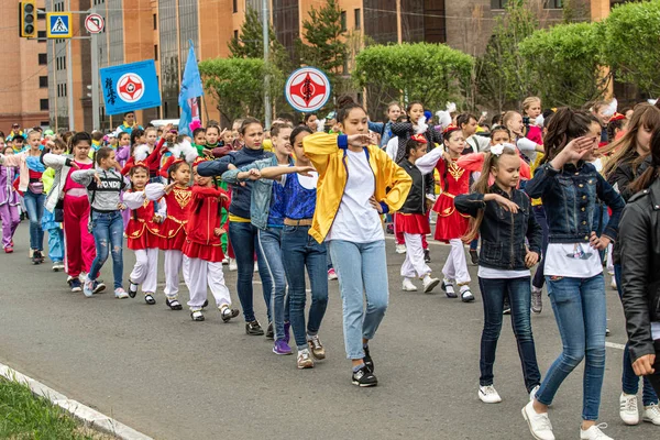 Petropavlovsk Kazachstan Juni 2019 Internationale Dag Van Het Kind Parade — Stockfoto