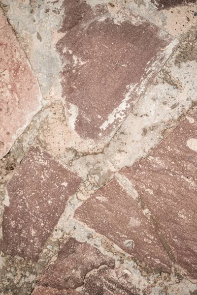Röd Granit Stenmur Som Bakgrund — Stockfoto