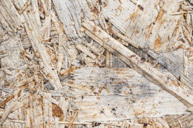 Ahşap yonga dokusu arka planından yapılmış tahta panel.