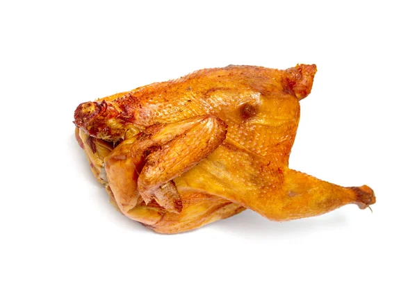 Griglia Pollo Affumicato Isolato Sfondo Bianco — Foto Stock