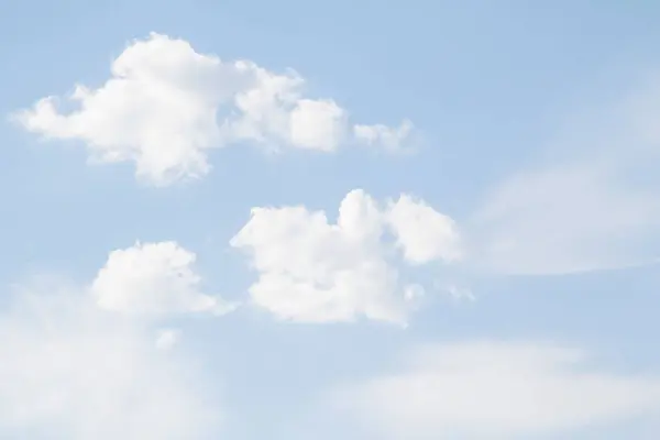Langit Biru Dengan Awan Cumulus Putih Awan Langit Latar Belakang — Stok Foto