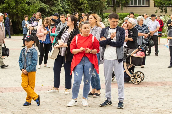 Pietropawłowsk Kazachstan Czerwca 2019 Dzień Symboli Państwowych Republiki Kazachstanu Wakacje — Zdjęcie stockowe